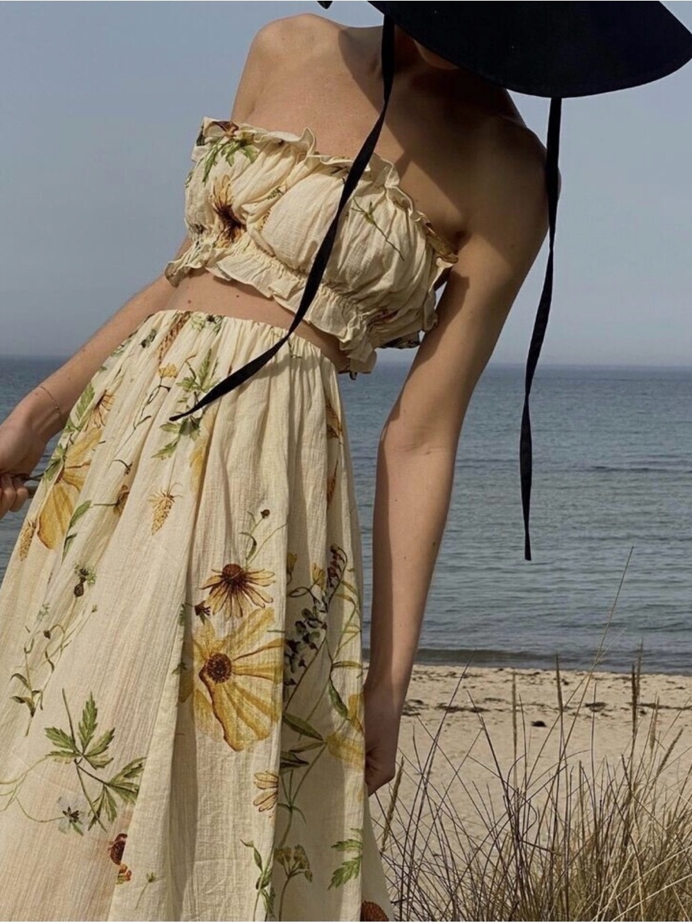 H&M Wild Flower Two Piece Skirt Set S/XS